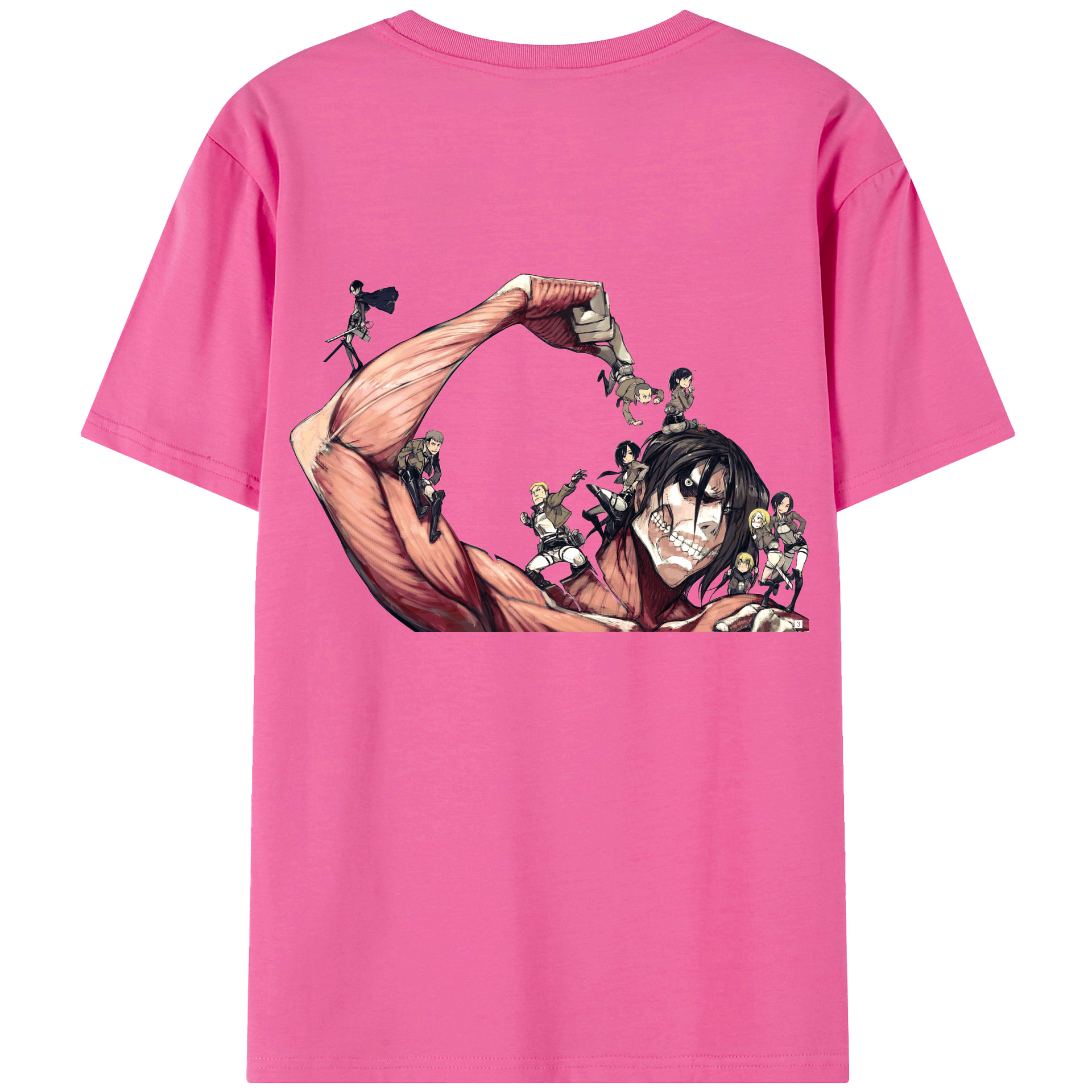 （画像用） 進撃の巨人 Attack on Titan レディース半袖Tシャツ(バックプリント)